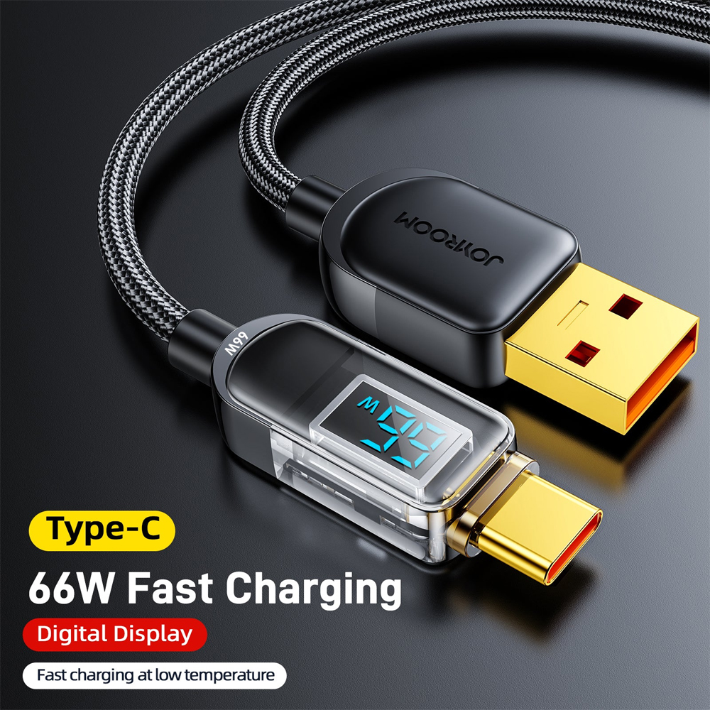 Joyroom S-AC066A4 66W Digital Display Fast Charging Data Cable 1.2m Type c Cable