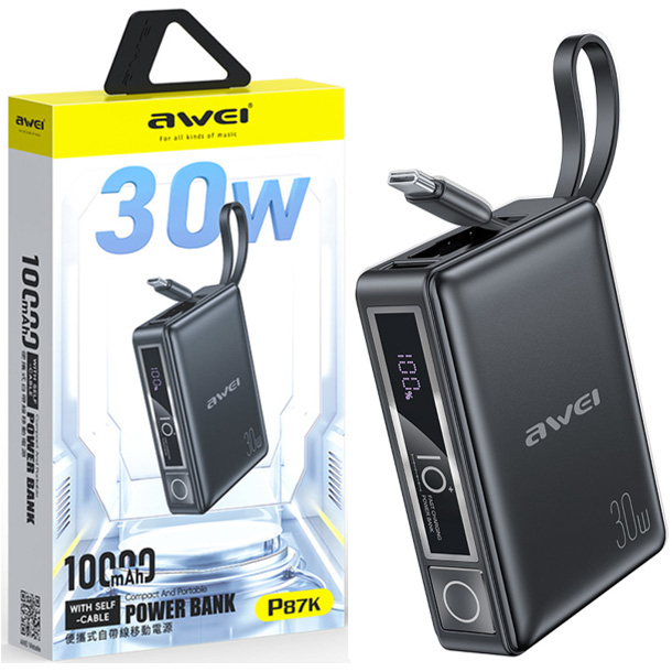 Awei P87K 30W 10000mAh Power Bank